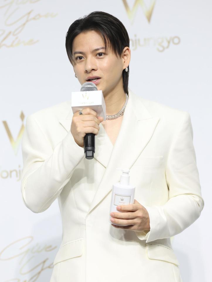 　ＣＭ発表会に出席した平野紫耀