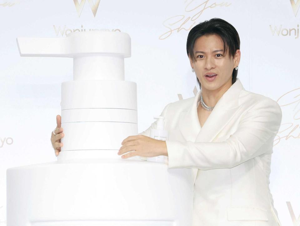 　ＣＭ発表会に出席したＮｕｍｂｅｒ＿ｉ・平野紫耀