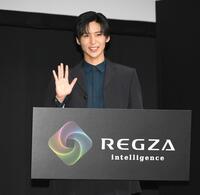 　レグザグローバルブランドアンバサダーを務める目黒蓮（撮影・堀内翔）