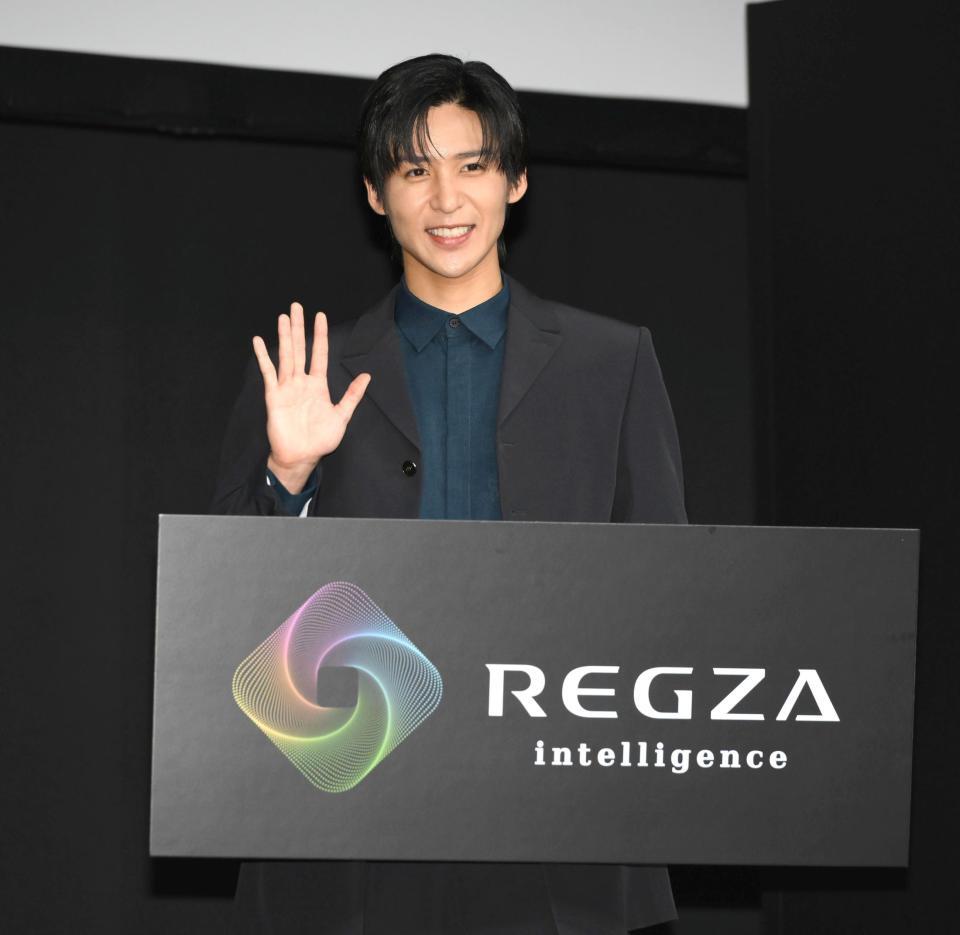 　レグザグローバルブランドアンバサダーを務める目黒蓮（撮影・堀内翔）