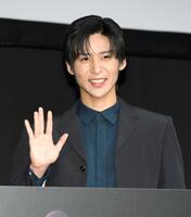 　アンバサダーを務める目黒蓮（撮影・堀内翔）