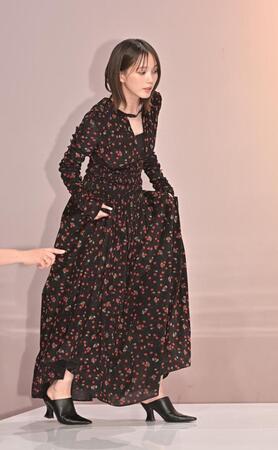 　制作発表に登場した本田翼（撮影・持木克友））