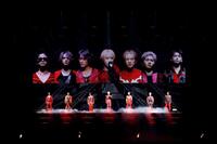 　ステージに登場した（左から）日高竜太、海沼流星、砂田将宏、松井利樹、深堀未来、奥田力也、加納嘉将