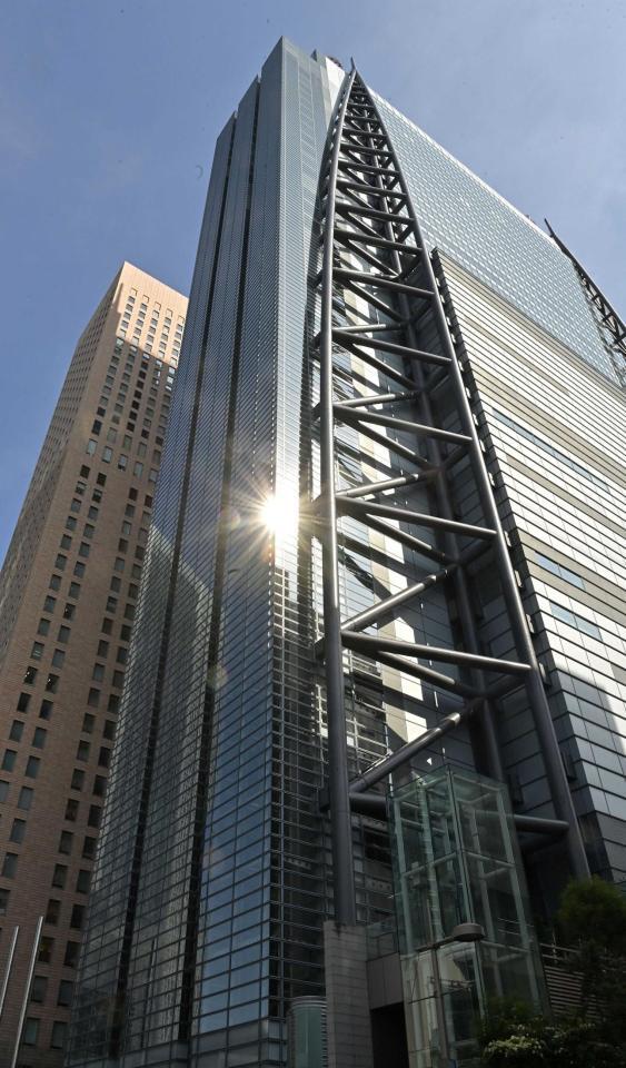 　社長会見が行われた日本テレビ