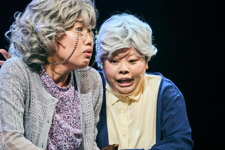 　コントライブで爆笑をさらった渡辺直美（右）とゲストの横澤夏子©吉本興業