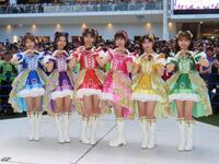 　イベントを行った超ときめき♡宣伝部の（左から）辻野かなみ、杏ジュリア、坂井仁香、小泉遥香、菅田愛貴、吉川ひより