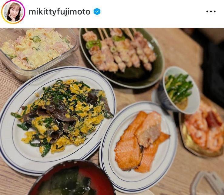 　５月２２日付の藤本美貴のインスタグラム＠ｍｉｋｉｔｔｙｆｕｊｉｍｏｔｏより 