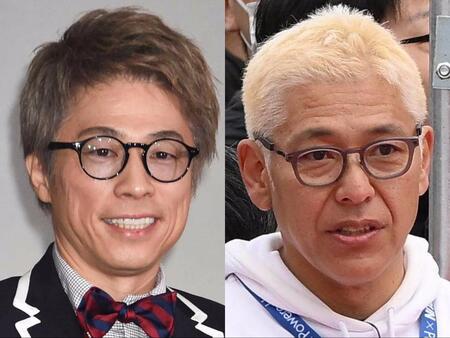 　ロンドンブーツ１号２号・田村淳（左）と田村亮