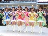 　イベントを行った超ときめき♡宣伝部の（左から）辻野かなみ、杏ジュリア、坂井仁香、小泉遥香、菅田愛貴、吉川ひより