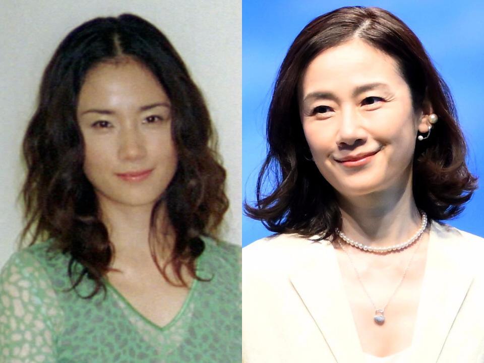 35歳（左）と56歳の原田知世