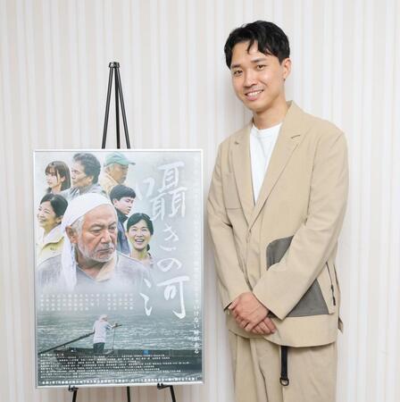 　映画「囁きの河」に出演する渡辺裕太（撮影・棚橋慶太）