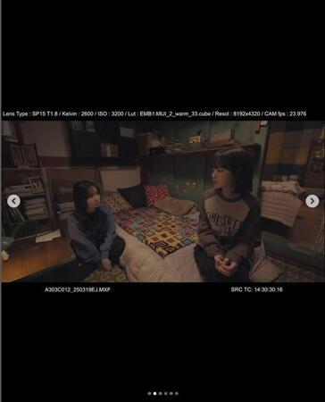 　ハン・ユウンの公式インスタグラム＠ｙｕ．ｅｕｎ＿０１３０より　Ｎｅｔｆｌｉｘドラマ「未知のソウル」（左から）ハン・ユウン、パク・ボヨン