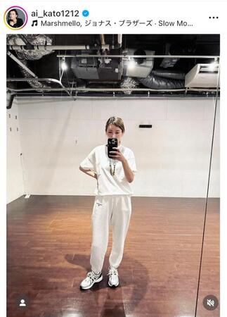 加藤あいのインスタグラム＠ａｉ＿ｋａｔｏ１２１２より