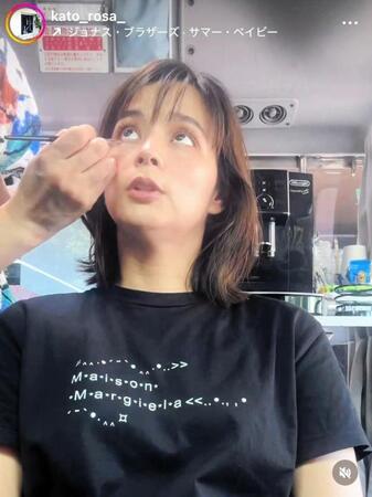 　加藤ローサのインスタグラム＠ｋａｔｏ＿ｒｏｓａ＿より 