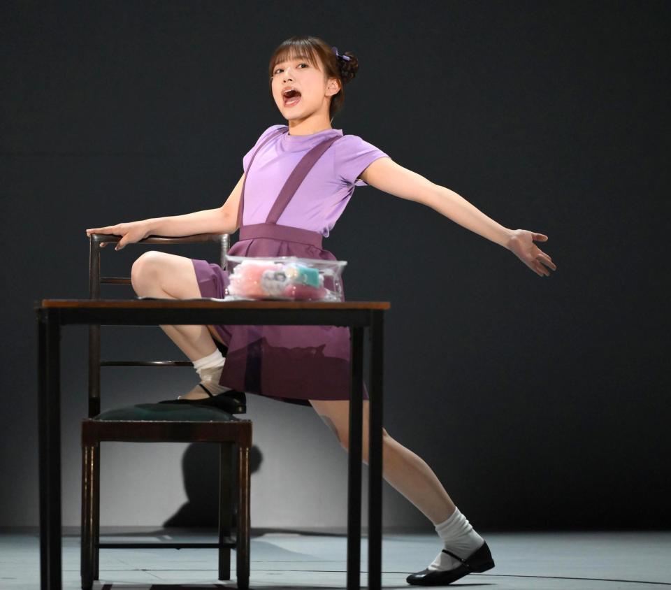 　ピノコ役の矢吹奈子（撮影・堀内翔）