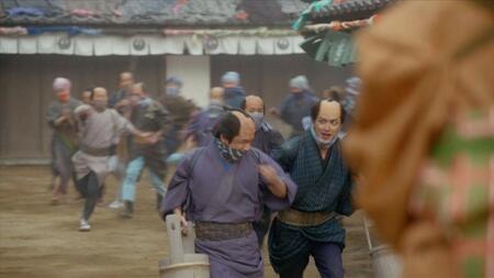 　ＮＨＫ大河ドラマ「べらぼう～蔦重栄華乃夢噺～」で鶴屋喜右衛門を演じる風間俊介（左）と蔦屋重三郎役の横浜流星