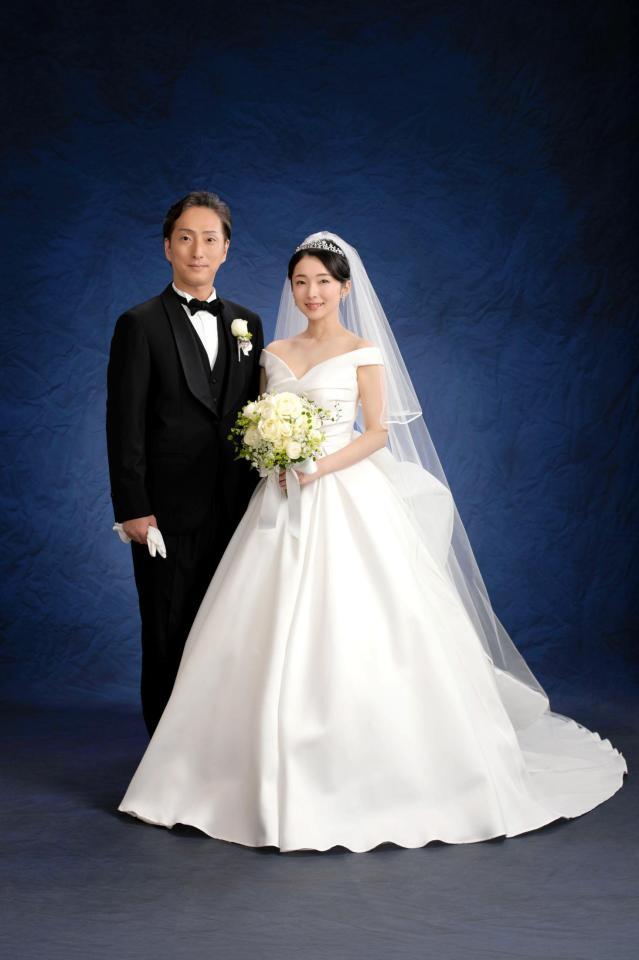 　結婚式を挙げた中村七之助（左）と杏奈さん