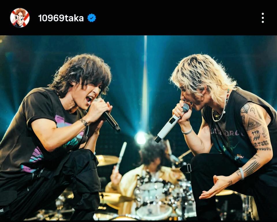 　ＯＮＥ　ＯＫ　ＲＯＣＫ・Ｔａｋａのインスタグラム＠１０９６９ｔａｋａから