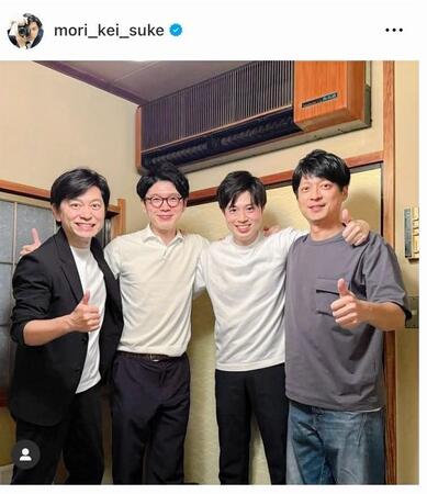 日本テレビ・森圭介アナのインスタグラム（ｍｏｒｉ＿ｋｅｉ＿ｓｕｋｅ）より