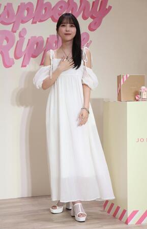 　イベントに登場した与田祐希（撮影・佐々木彰尚）