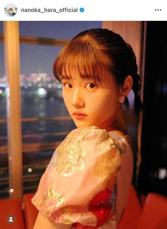 背中ぱっくり印象激変！原菜乃華のインスタグラム＠ｎａｎｏｋａ＿ｈａｒａ＿ｏｆｆｉｃｉａｌより