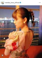 背中ぱっくり印象激変！原菜乃華のインスタグラム＠ｎａｎｏｋａ＿ｈａｒａ＿ｏｆｆｉｃｉａｌより