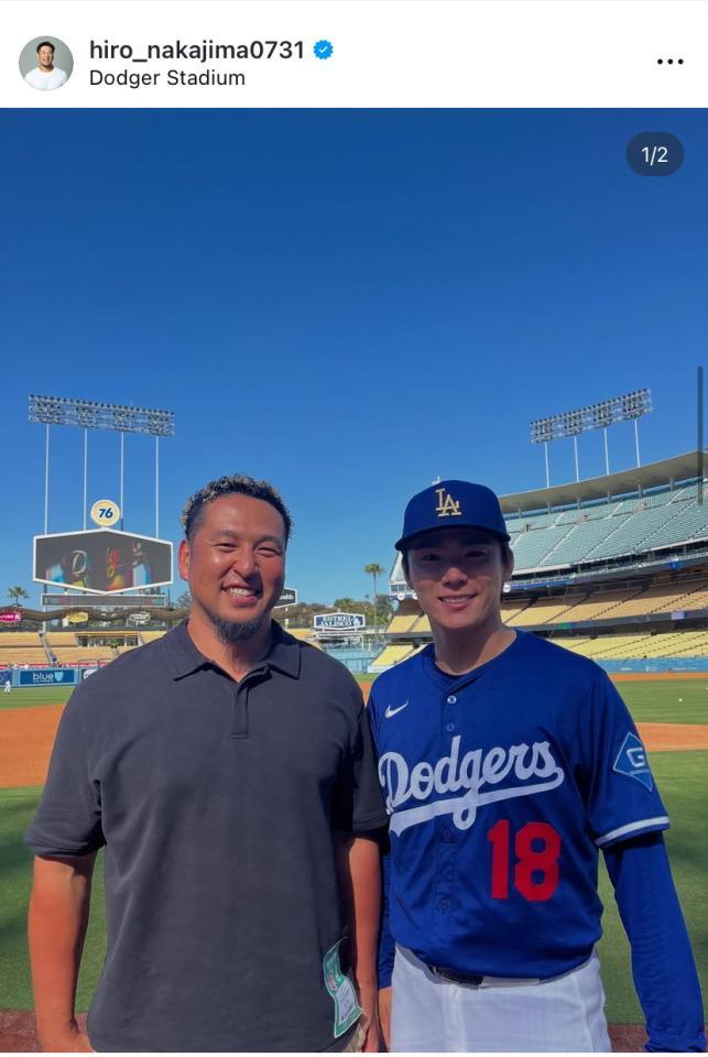 　中島裕之氏のインスタグラム＠ｈｉｒｏ＿ｎａｋａｊｉｍａ０７３１より