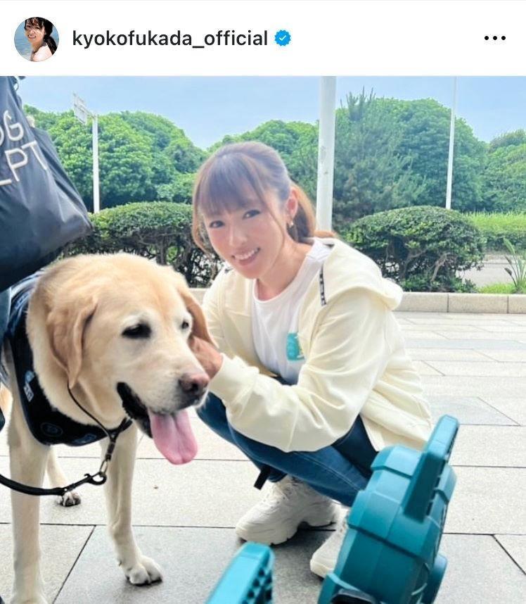 ８カ月ぶりの投稿で元気な姿を見せる深田恭子のインスタグラム＠ｋｙｏｋｏｆｕｋａｄａ＿ｏｆｆｉｃｉａｌより