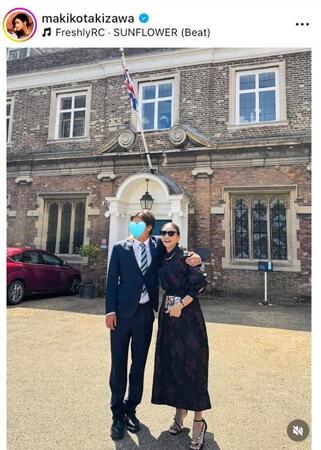 　滝沢眞規子のインスタグラム＠ｍａｋｉｋｏｔａｋｉｚａｗａより 