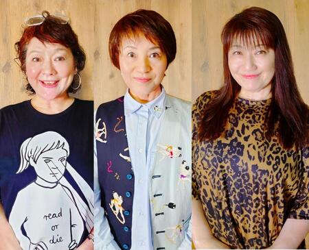 　声優の（左から）坂本千夏、伊倉一恵、神代知衣