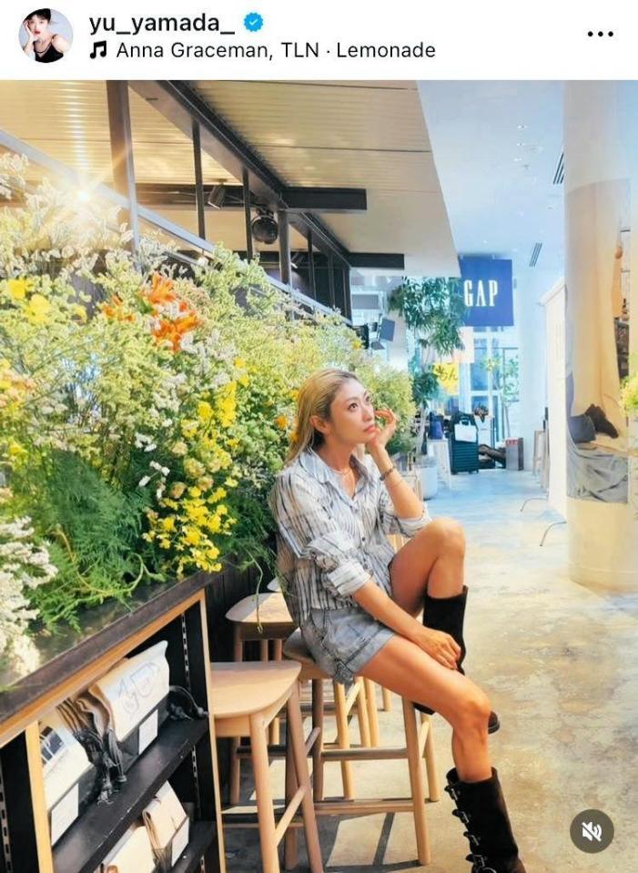 　山田優のインスタグラム＠ｙｕ＿ｙａｍａｄａ＿より