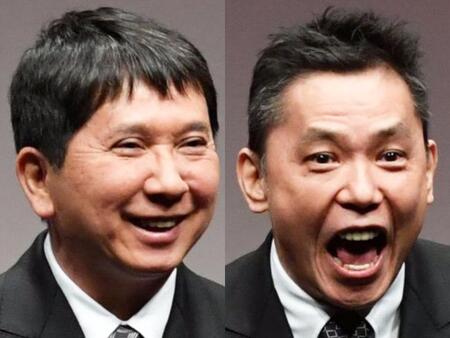 　爆笑問題・田中裕二（左）と太田光