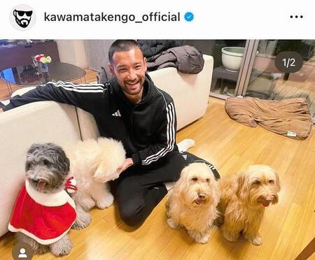 ２３年１２月の川又堅碁のインスタグラム＠ｋａｗａｍａｔａｋｅｎｇｏ＿ｏｆｆｉｃｉａｌより 