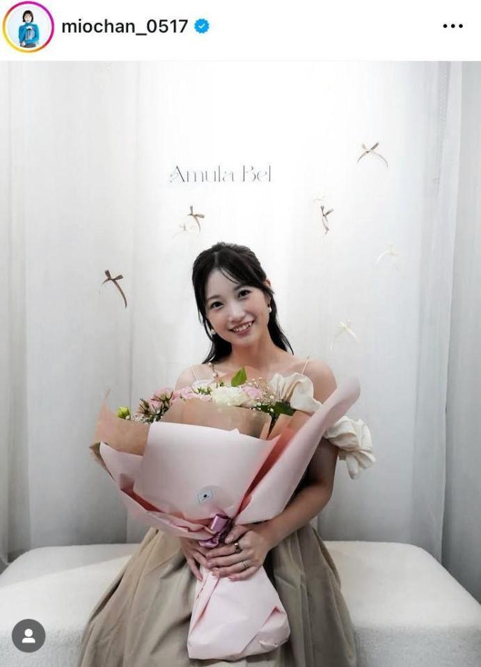 ５日付の朝長美桜のインスタグラム＠ｍｉｏｃｈａｎ＿０５１７より 