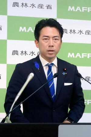 　閣議後、記者会見する小泉農相