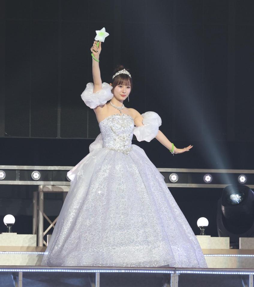 　卒業公演を行ったモーニング娘。’２５の生田衣梨奈（撮影・佐々木彰尚）