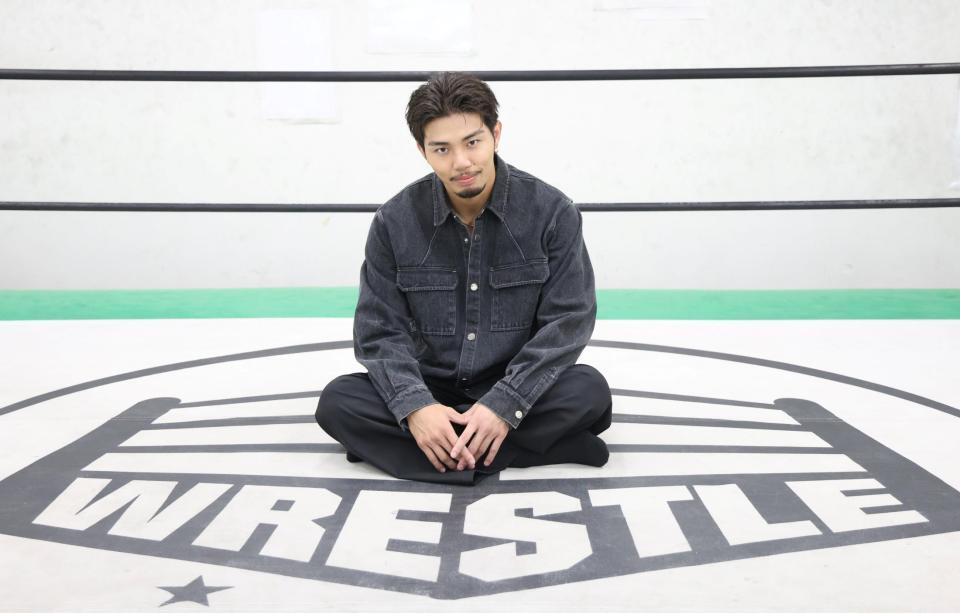 　７月１３日にＤＤＴ入団後１発目の試合に挑む武知海青（撮影・棚橋慶太）