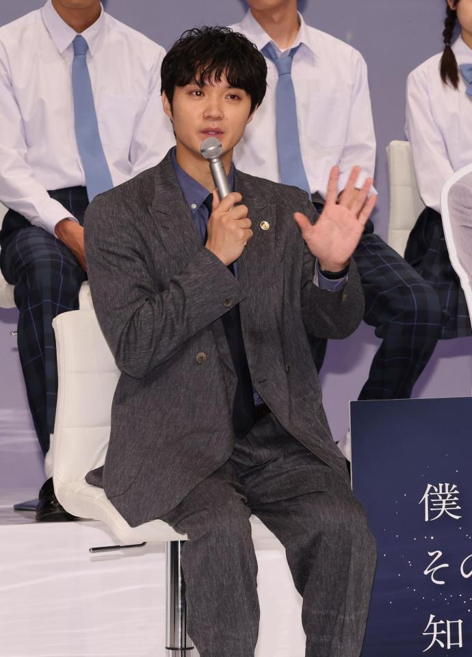 　制作発表に登場した磯村勇斗（撮影・石井剣太郎）