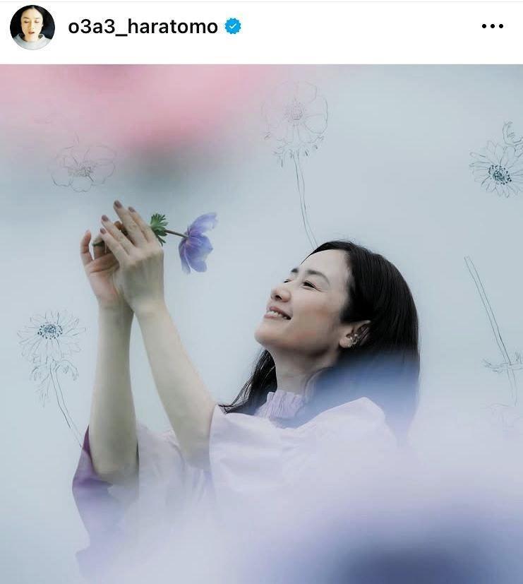 今年５月の原田知世のインスタグラム＠ｏ３ａ３＿ｈａｒａｔｏｍｏより