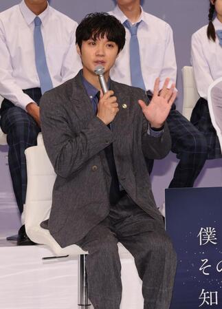 　制作発表に登場した磯村勇斗（撮影・石井剣太郎）