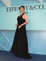 　黒のドレスで登場した井川遥（撮影・西岡正）