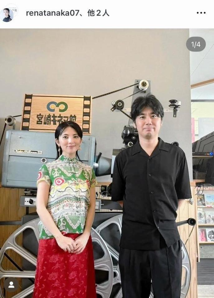 　田中麗奈のインスタグラム＠ｒｅｎａｔａｎａｋａ０７より 