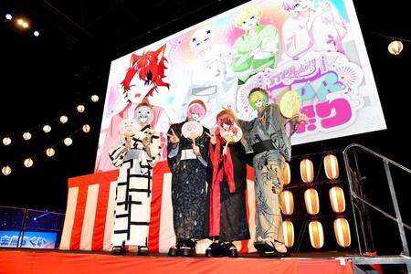 　（左から）メルト・ダ・テンシ、てるとくん、莉犬、ぷりっつ