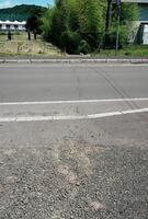 　男性がヒグマに襲われた現場周辺