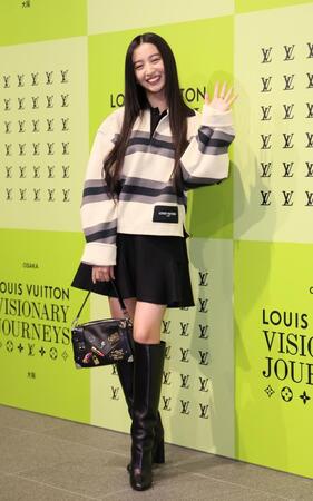 　ルイ・ヴィトン「ビジョナリ・ジャーニー」展レセプションに登場したＫｏｋｉ，（撮影・立川洋一郎）