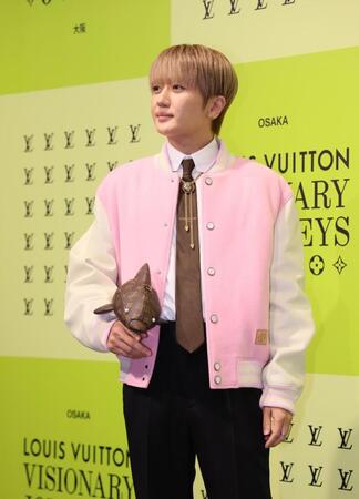 　ルイ・ヴィトン「ビジョナリ・ジャーニー」展レセプションに登場したＮｉｓｓｙ（撮影・立川洋一郎）