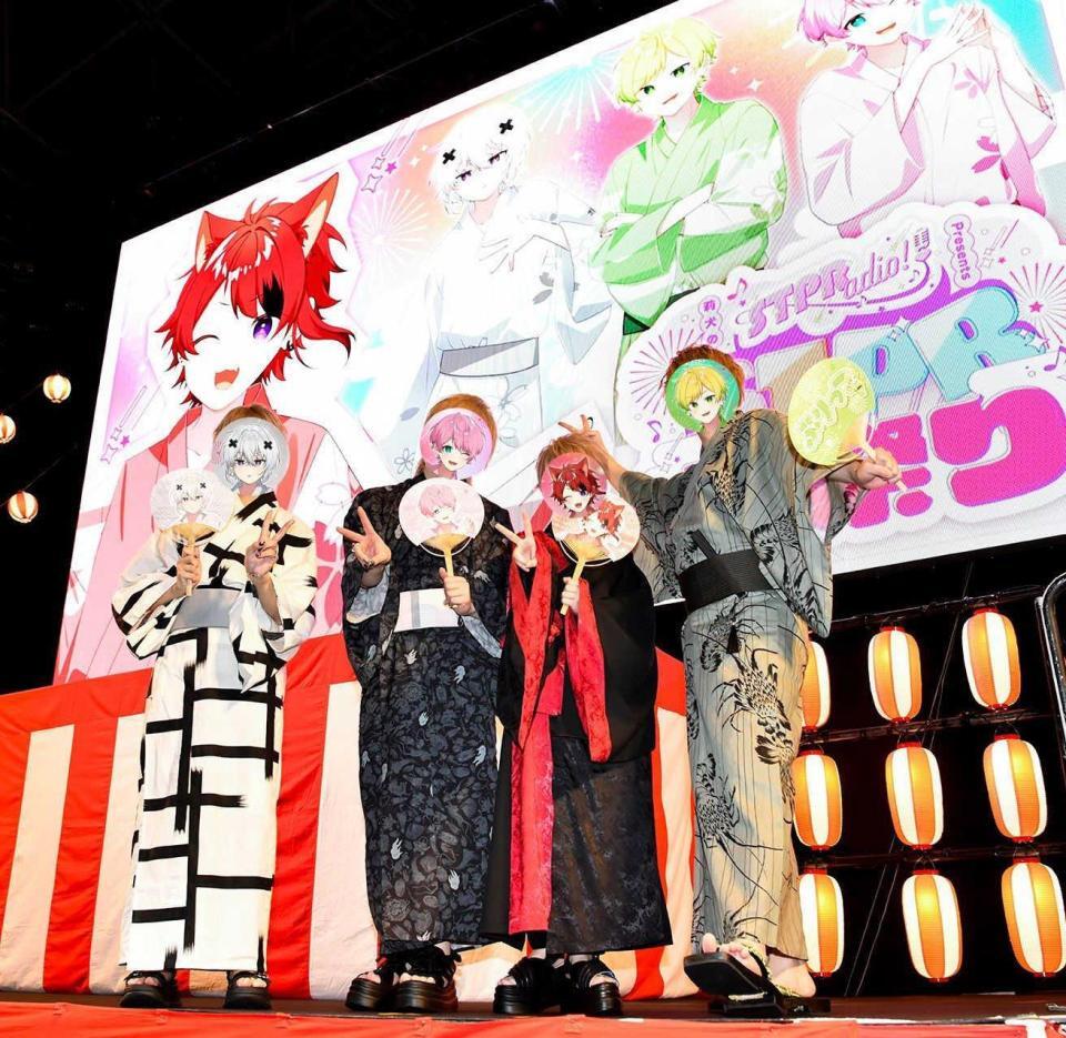 　（左から）メルト・ダ・テンシ、てるとくん、莉犬、ぷりっつ