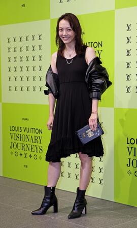 　ルイ・ヴィトン「ビジョナリ・ジャーニー」展レセプションに登場した福島リラ（撮影・立川洋一郎）
