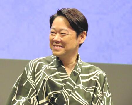 　「しあわせな結婚」のキャスト登壇イベントに出席した主演の阿部サダヲ