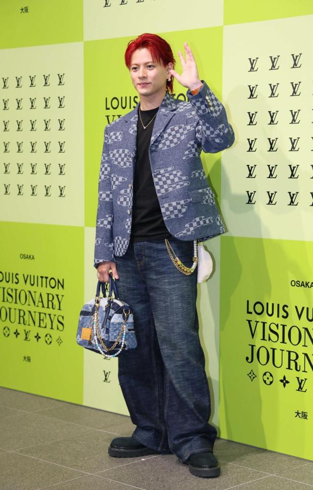 　レセプションに登場した平野紫耀（撮影・立川洋一郎）